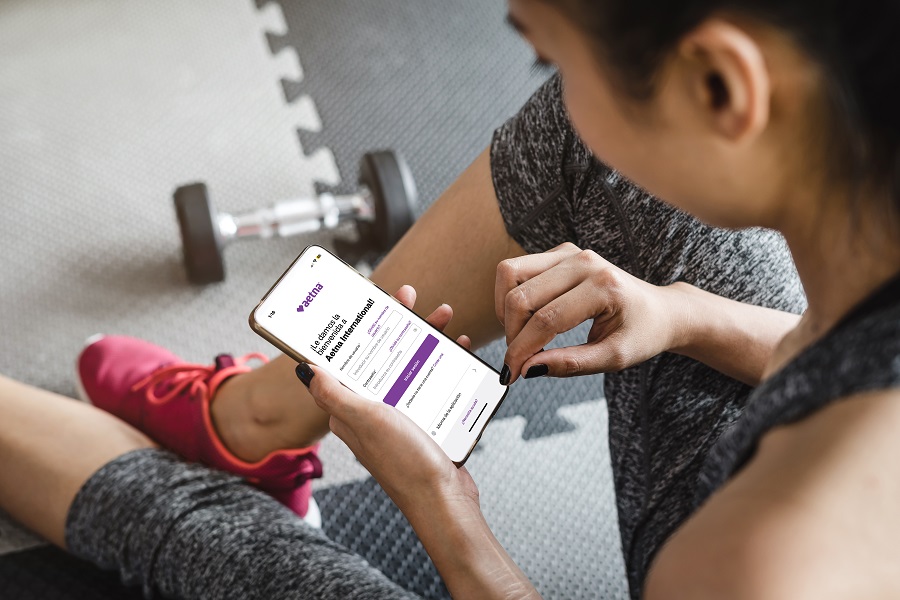 Girl looking at smartphone